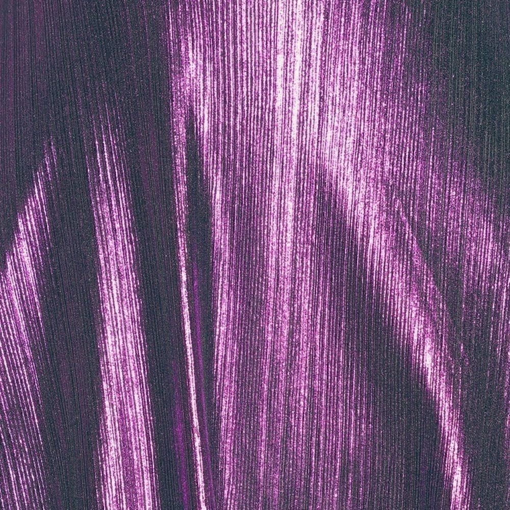 Radiant Spark Purple Metallic Skater Dress NWT SML - Picture 5 of 12